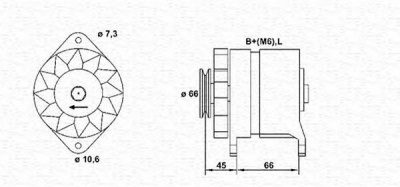 MAGNETI MARELLI 943356137010 -  Генератор